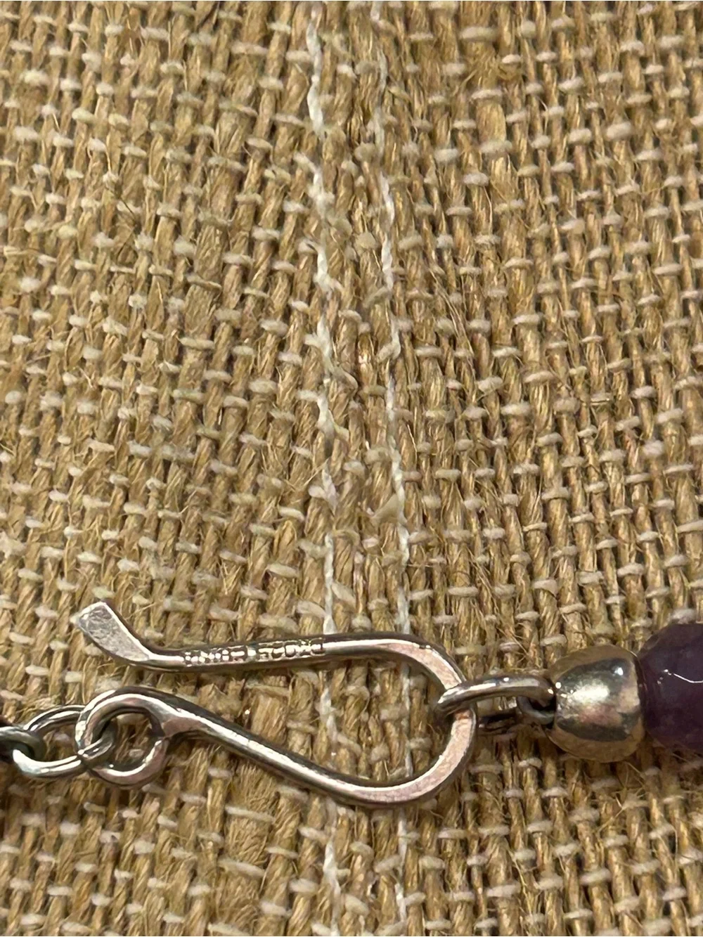 Jay King Desert Rose faceted Amethyst necklace 18”